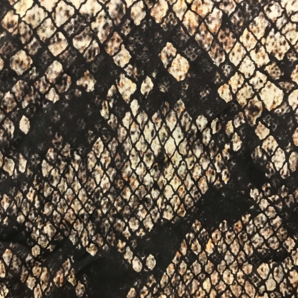 Theory Ananine Snake Lace Shirt Dress 0 silk tan gray black brown - Picture 10 of 13